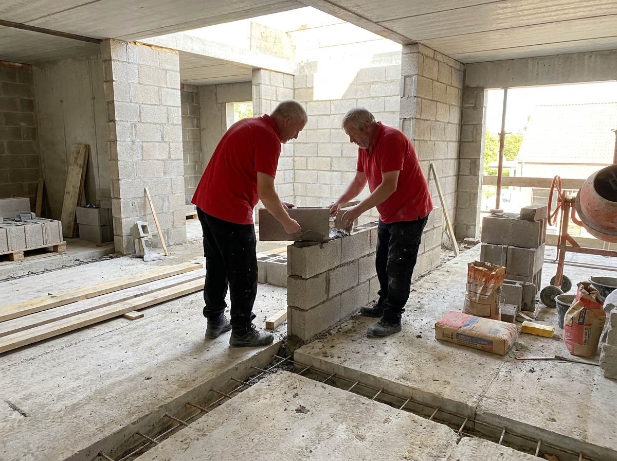 Nieuwbouw en ruwbouw werf door BEAU Masters