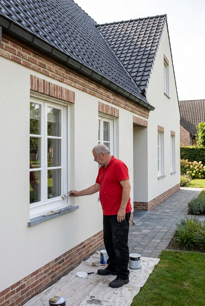 Buitenschilderwerk en dakcoating gerealiseerd door BEAU Masters