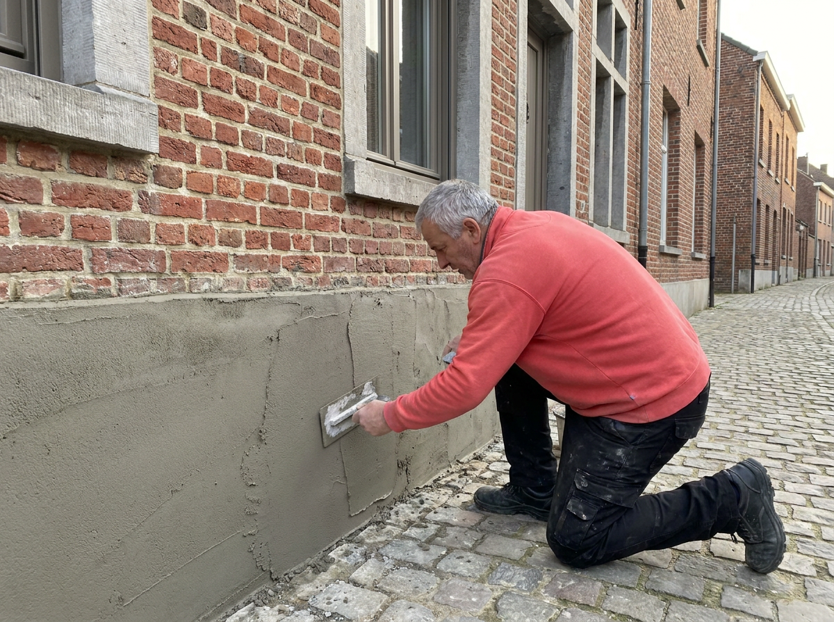 Cementeren van een buitengevel