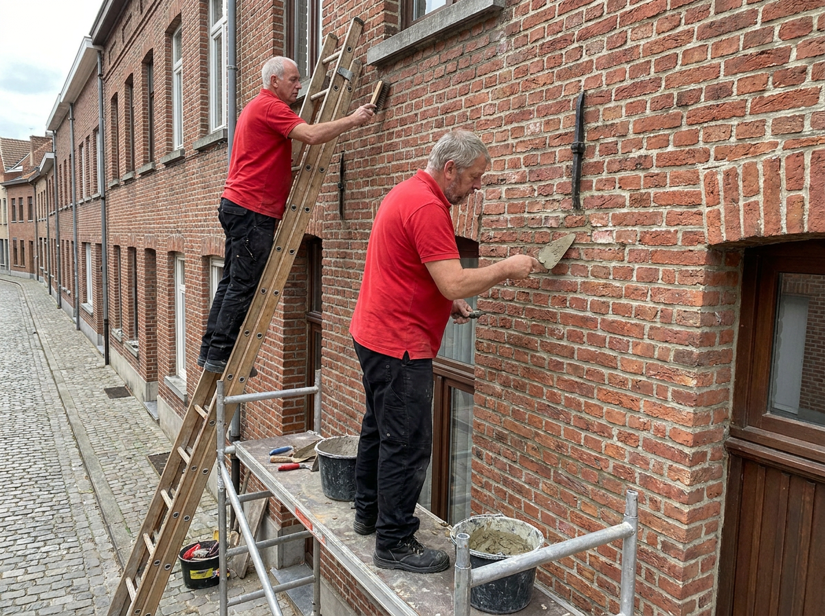 Overzicht van BEAU Masters werkzaamheden in gevelrenovatie en hervoegen